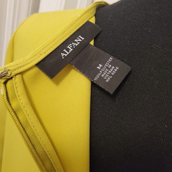 NWT Alfani Warm Olive In Color Blouse Size Medium, Colorful, Business - Picture 7 of 9